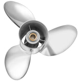 Oppgrader OEM rustfritt stål påhengsmotor propell passer til Honda-motorer 115-250 hk 15 spline tenner, høyre, 3 blader